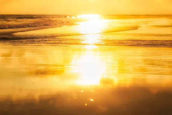 Waves Rolling Beach Sunset — Stock Photo, Image