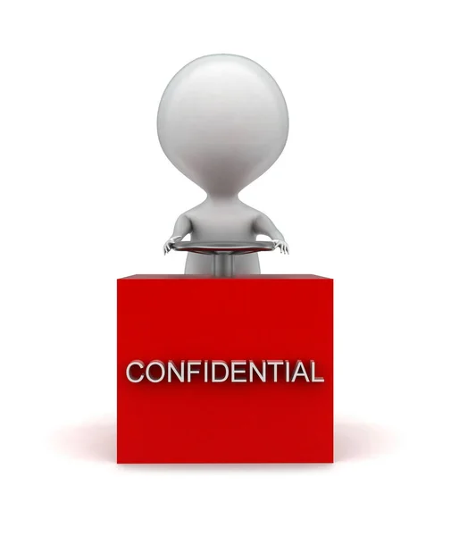 3D adam gizli bir kasa kasası konseptini açıyor - 3D görüntüleme 