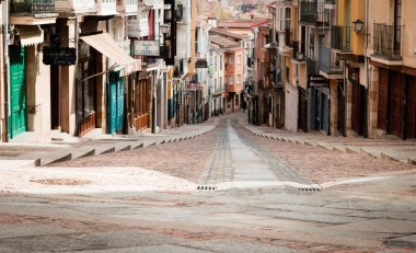 Balborraz street, Zamora, Santiago ve gümüş yol parçası.
