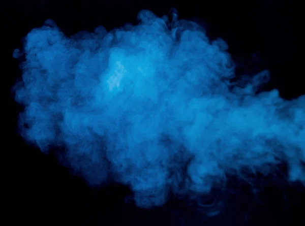抽象的な青暗い背景に煙 青い煙の背景 — ストック写真