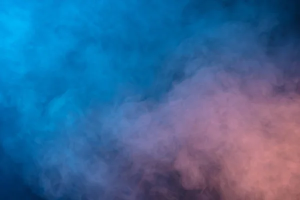 Abstrakter Blauer Und Pinkfarbener Rauch Auf Dunklem Hintergrund Blauer Rauch — Stockfoto
