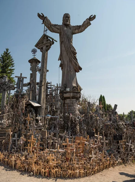 Siauliai Lithuania July 2018 Hill Crosses Unique Monument History Religious — Stock Photo, Image