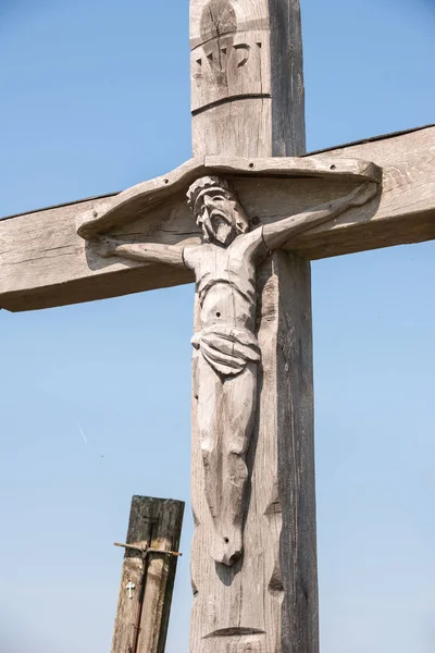 Hora Křížů Unikátní Památkou Historie Náboženského Lidového Umění Šiauliai Litva — Stock fotografie
