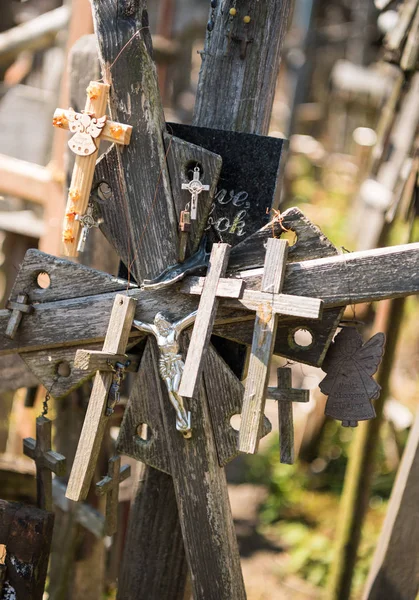 Siauliai Lithuania July 2018 Hill Crosses Unique Monument History Religious — Stock Photo, Image