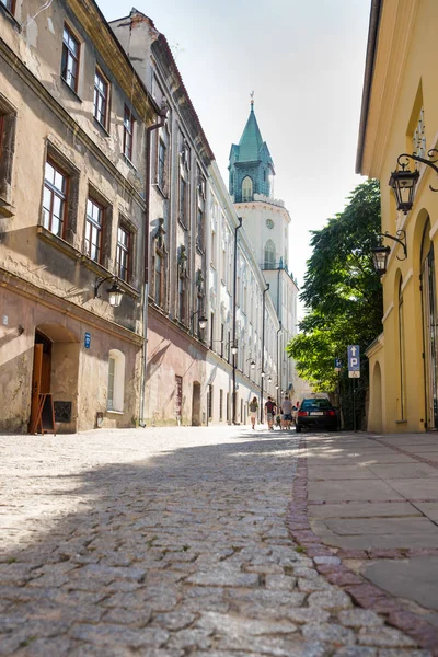 Lublin Polen Juli 2018 Gator Och Arkitekturen Den Gamla Staden — Stockfoto