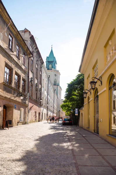 Lublin Polsko Července 2018 Ulice Architektury Starého Města Lublin Lublin — Stock fotografie