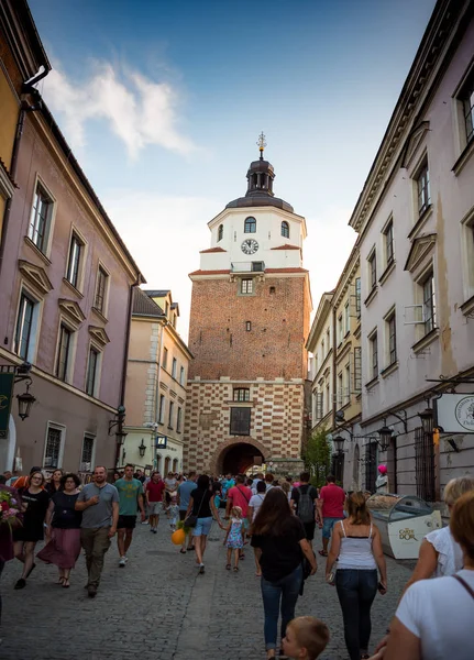 Lublin Polsko Července 2018 Ulice Architektury Starého Města Lublin Lublin — Stock fotografie