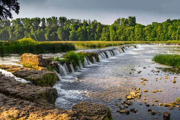 Wodospad Widokiem Wodospad Wodospad Rzeka Scena Piękny Krajobraz — Zdjęcie stockowe