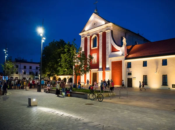 Lublin Polsko Července 2018 Ulice Architektury Starého Města Lublin Večer — Stock fotografie
