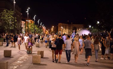Lublin, Polonya - 27 Temmuz 2018: Sokakları ve mimarisi 