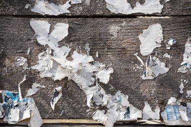 Beyaz aşınmış sokak Billboard poster