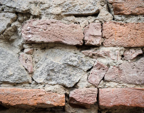 Texture du mur de briques de la vieille maison, fond de mur de briques — Photo