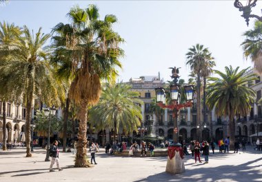 Barselona, Ispanya-22 Şubat 2019: klasik Çeşme 