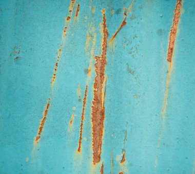 Paslı metal duvar üzerinde eski boya dokusu