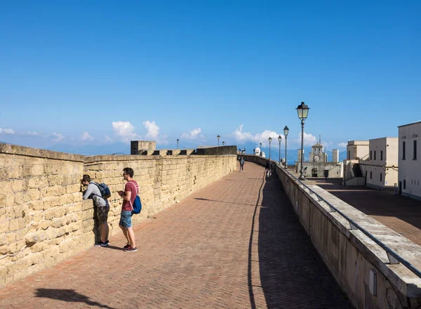 Neapel Italien Maj 2019 Beskåda Sant Elmo Slott Naples Naples — Stockfoto