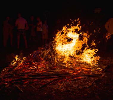 Vorochevo, Ukrayna - 16 Temmuz 2017: Lemko Vatra Festivali Voro