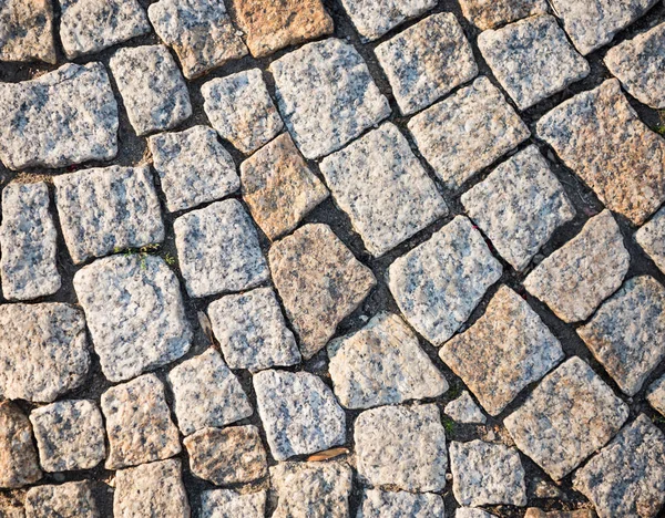 Pavimento de Cobblestone na cidade — Fotografia de Stock