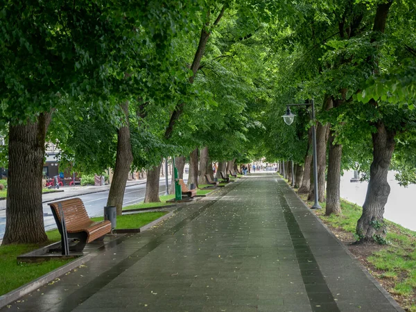 Uzhorod Ukraine Juni 2020 Uferpromenade Nach Renovierung Uzhgorod Ukraine Längste — Stockfoto