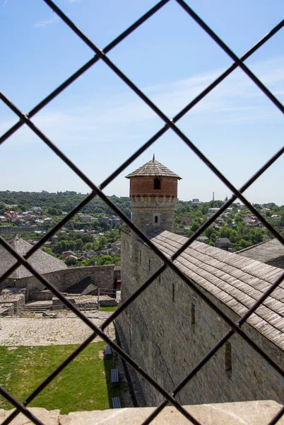 Ver Kamyanets Podilskiy Fortaleza Ucrania Verano —  Fotos de Stock