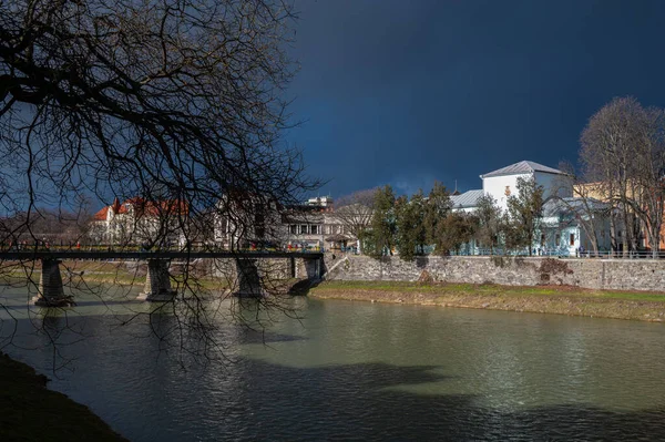 Uzhhorod Ukraine February 2020 Streets Architecture Old City Uzhgorod Ukraine — Stock Fotó