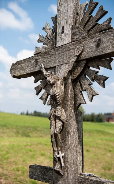 Crucifixión Cristo Colina Las Cruces Hill Crosses Monumento Único Historia — Foto de Stock