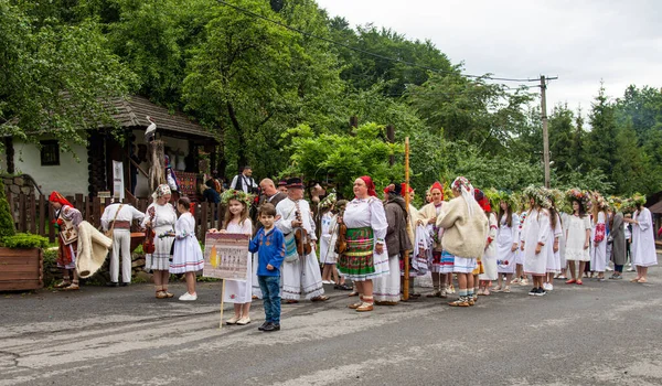 Voevodyno Ukraine Juillet 2020 Performance Chorale Traditionnelle Ukrainienne Lors Des — Photo