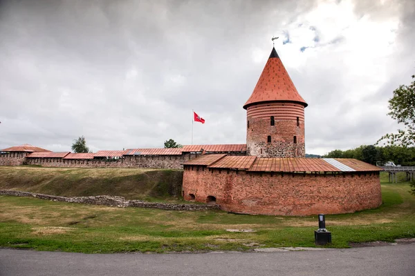 Castillo Gótico Histórico Kaunas Desde Época Medieval Kaunas Lituania —  Fotos de Stock