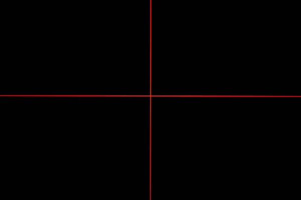 Abstraktní Červené Čáry Nakreslené Světlem Černém Pozadí Laserové Vedení — Stock fotografie