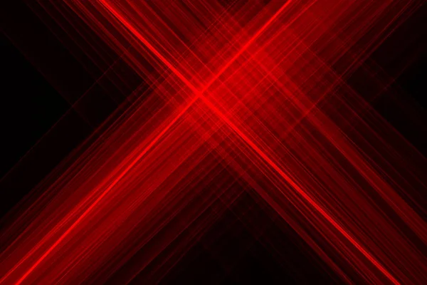 Abstract Red Lines Drawn Light Black Background Laser Lines — Stock Photo, Image