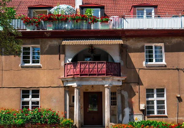 Fachada Casa Velha Gdansk — Fotografia de Stock