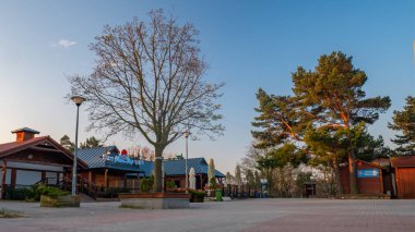 Gdansk, Polonya. 04/06/2019. Gdansk Stogi plaj meydanı.