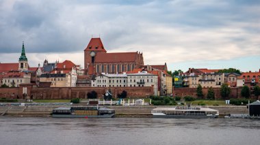 Ortaçağ kasabası Panoraması. Torun, Polonya