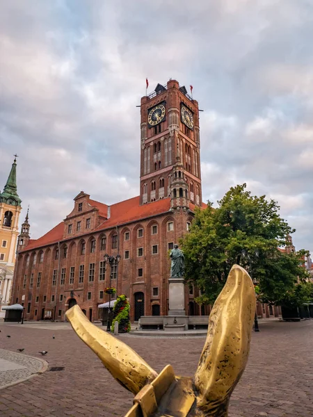 Τορούν Πολωνία Ιουλίου 2019 Μεσαιωνικό Δημαρχείο Στην Παλιά Πόλη Του — Φωτογραφία Αρχείου