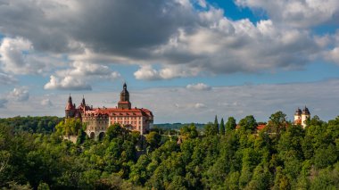 Walbrzych 'te Ksiaz Kalesi' nin muhteşem manzarası..