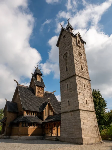 Temple Norvégien Bois Wang Karpacz Pologne — Photo