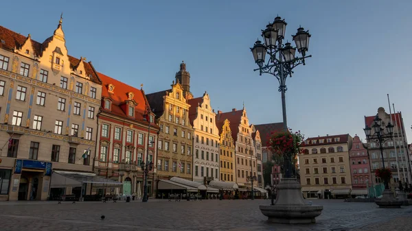 Rynek Wrocławiu Polska — Zdjęcie stockowe