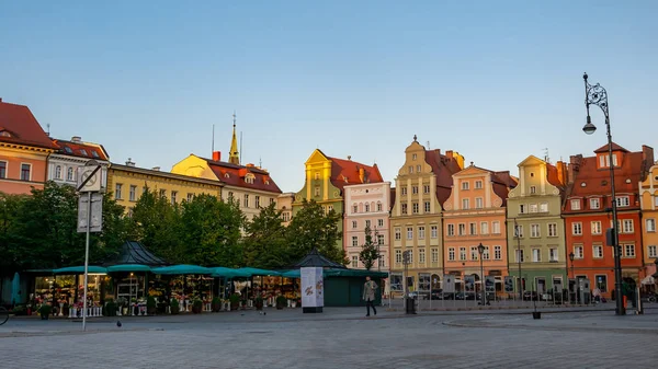 Wroclaw Pologne 2019 Place Marché Dans Vieille Ville Wroclaw Pologne — Photo