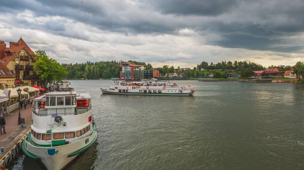 Sommer Blick Auf Mikolajki Und Mikolajskie See — Stockfoto