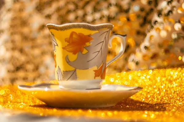 Fincan kahve bokeh çay arka plan dokusu