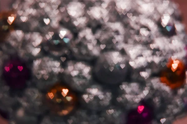 Bokeh garland kalp salonu penceresi vitrin parlama arka plan doku defocus