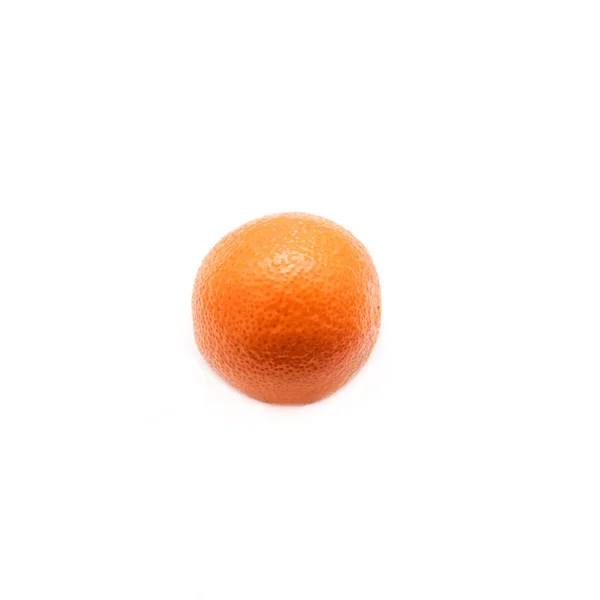 Mandarine isolée sur fond blanc.Square culture.Un fruit . — Photo
