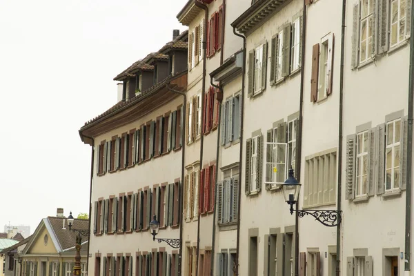 Stary Budynek Centrum Miasta Bazylea Szwajcarii — Zdjęcie stockowe