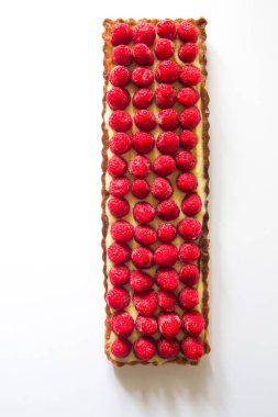 Ahududu dikdörtgen şekilli tart