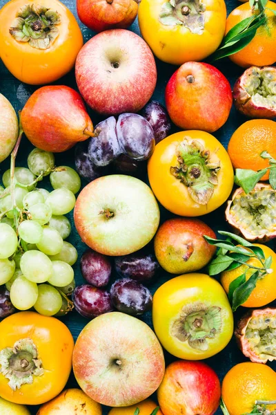 Obst von oben Ansicht Hintergrund — Stockfoto