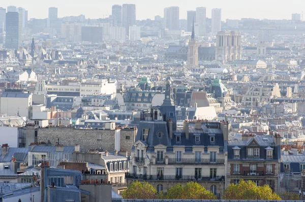 Paříž pohled z Montmartre, — Stock fotografie