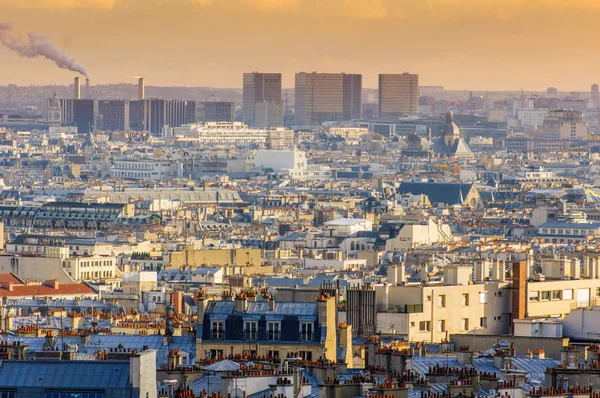 Paříž pohled z Montmartre, — Stock fotografie