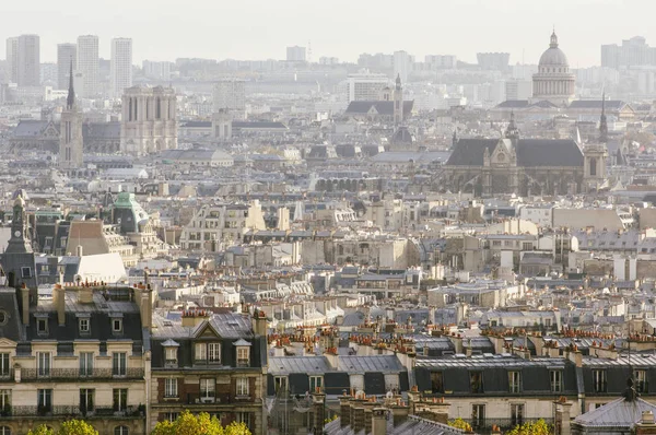 Paříž pohled z Montmartre, — Stock fotografie