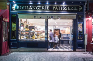 Paris'te tipik boulangerie 