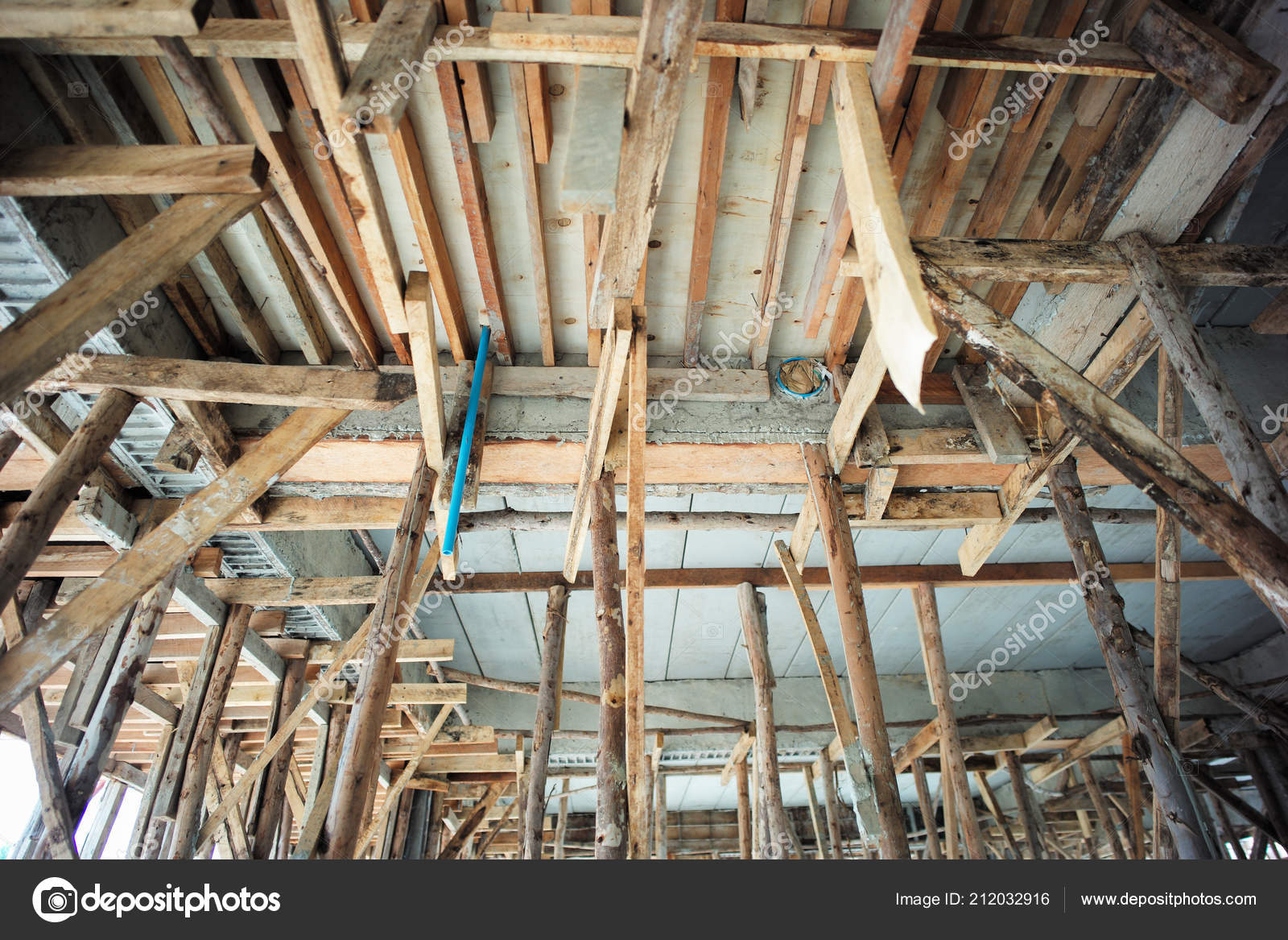 Perspective Structure House Construction Concrete Ceiling
