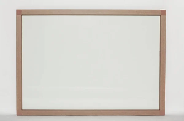 Çerçeve Beyaz Bir Arka Plan Üzerinde Renkli Beyaz Tahta — Stok fotoğraf